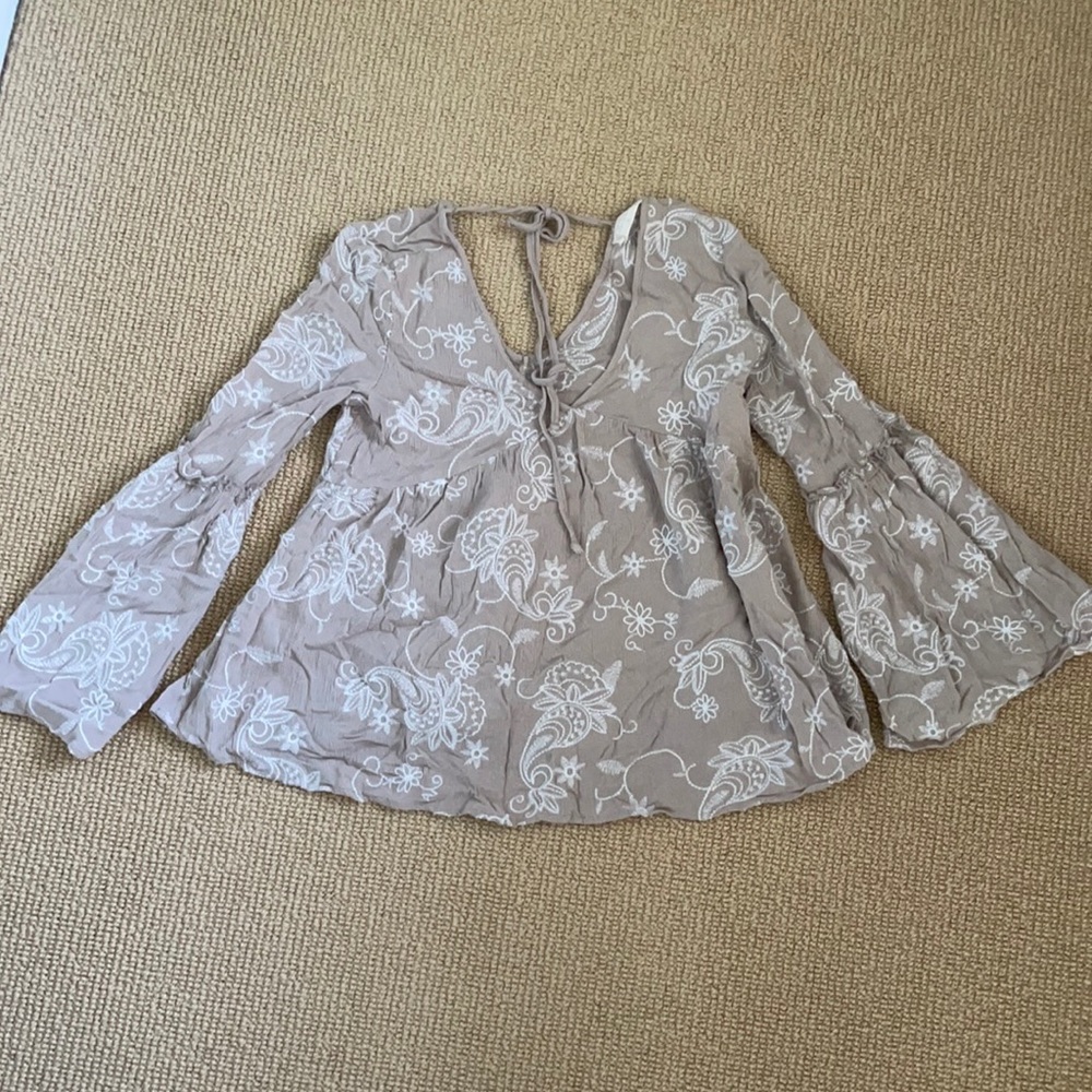 Altar’d state bell sleeve top